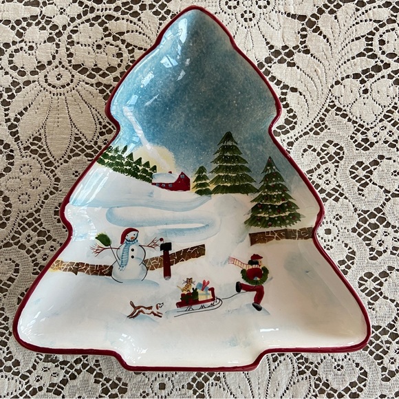 Sakura China Other - NWT Vintage 2002 Sakura China “Christmas Valley” Dish - David Carter Brown